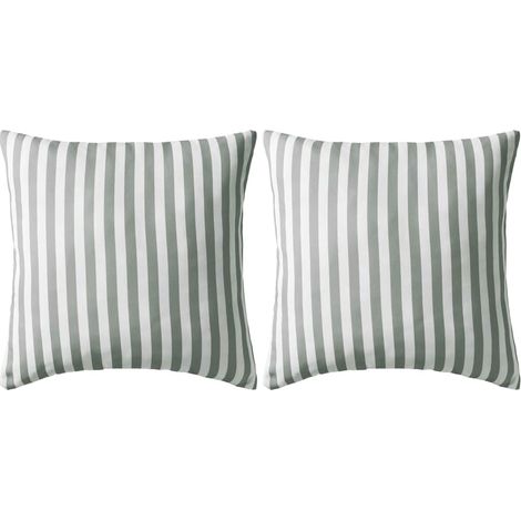 Maison Exclusive - Cojines para exterior a rayas 45x45 cm gris 2 (1/5)