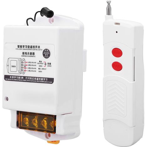 Interrupteur multifonction sans fil intelligent à télécommande RF pour alarme et pompe à eau, 380 V CA