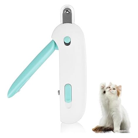 Coupe-ongles pour chats, Pinces à ongles professionnelles pour chats avec coupe-ongles, Coupe-ongles pour chats, Coupe-ongles en acier inoxydable pour chiens (bleu) (1/5)