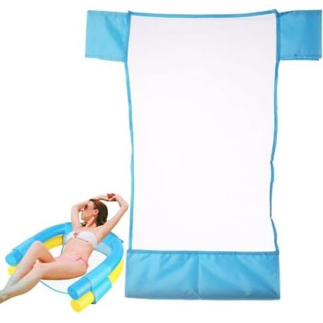 Matelas flottant gonflable ergonomique pour piscine  Lit de plage flottant ergonomique  Idéal pour les vacances à la plage, les parcs aquatiques, la mer, les lacs et les rivières, les voyages et les f (1/5)