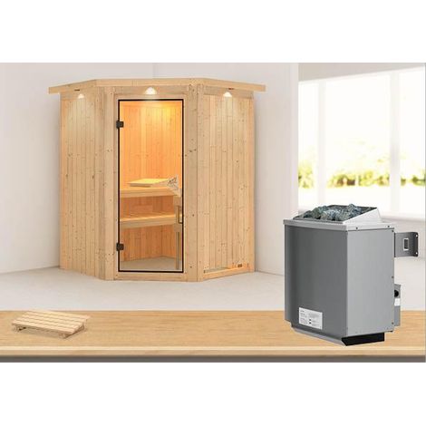 Larin Eck,9KW integr. Strg bronzierte Ganzglastür u. DK