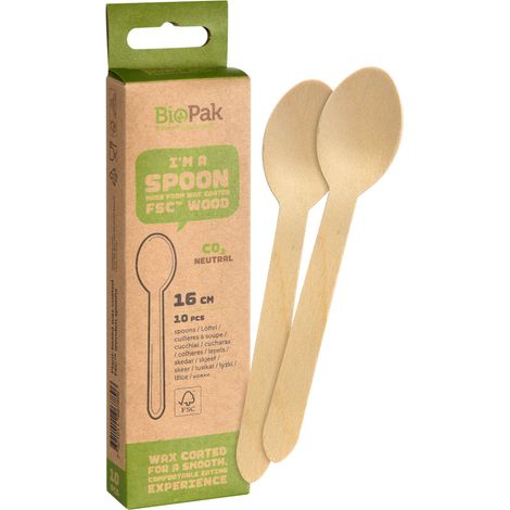 Duni Holzlöffel 16 cm - 10 Stück Löffel