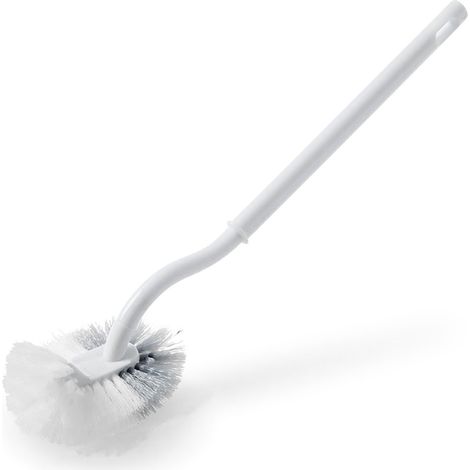 Cepillo de baño pequeño y denso de plástico con mango ergonómico para limpiar rincones, 34 cm. (1/5)