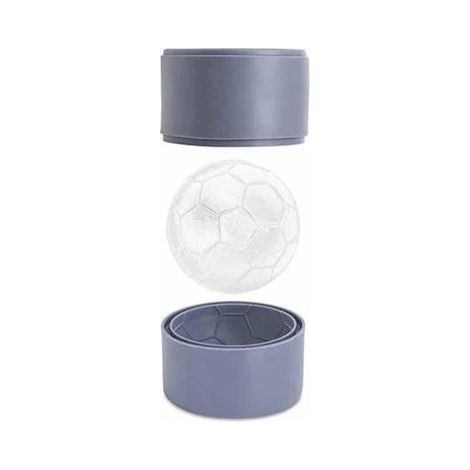 Moules à glaçons - Kikkerland - CU343 - Forme Ballon de football - Silicone - Gris (1/3)