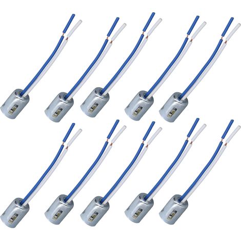 Lot de 10 douilles pour ampoules LED 1157, avec connecteur et support de lampe. (1/5)