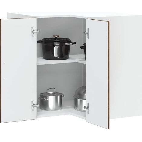 Küchen-Eckhängeschrank Kalmar Räuchereiche Holzwerkstoff