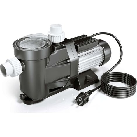 Wiltec Bomba para piscina 19200 l/h 750 W altura de impulsión 16 m, altura de aspiración 3,5 m bomba de filtración para la circulación del agua piscina bañera hidromasaje jardín
