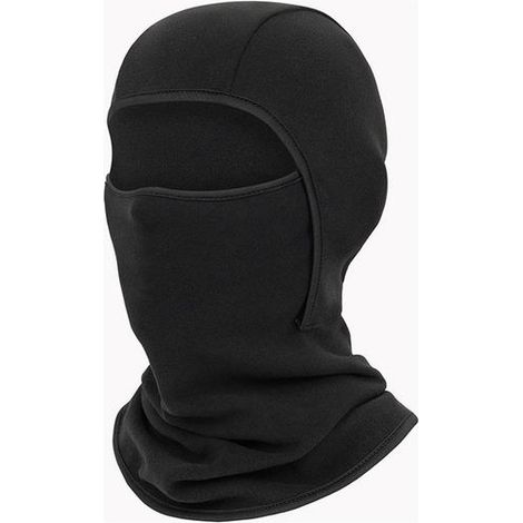 Masque de ski - Accessoires de ski - Équipement de ski - Cagoule coupe-vent pour l'extérieur - Masque pour sports d'hiver - Tour de cou chaud - Unisexe - Noir - Version enfant (1/4)