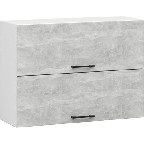 Mobile da cucina pensile sistema AKORD OLIWIA G2 Bianco, Grigio Cemento 80 cm 2 ante 80x30x58 cm (1/5)