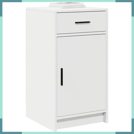 Buffet bas - 865064 - Blanc - Bois d'ingénierie - 40 x 40,5 x 75 cm (1/5)