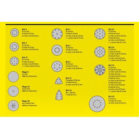Papier de sable Klingspor FP 73 WK GLS47 150 mm P240 100 unités