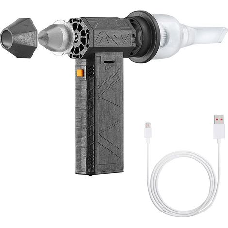 Ortviai Turbo Sèche-ventilateur Portable 130 000 tr/min – Ventilation Puissante, Réglage Continu & Batterie 6000 mAh (1/5)