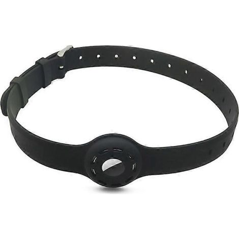 Collier pour chat avec support Apple AirTag en silicone souple, longueur réglable, collier ajustable pour tracker GPS