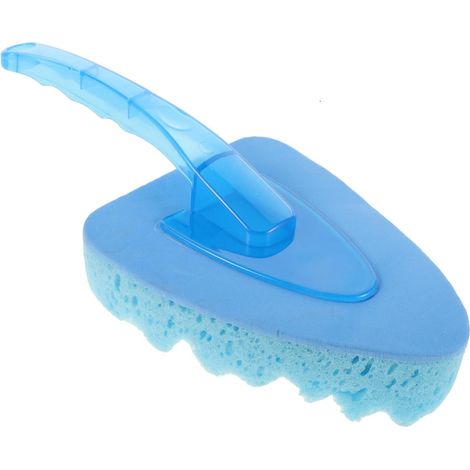Portable Triangular Car Wash Brush in Blue Polyurethane Sponge with Ergonomic Handle for Easy Cleaning and Optimal Maneuverability (1/5)