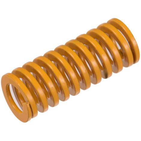 Muelles amarillos para moldes, muelles de compresión para cama caliente, 10 mm de diámetro exterior, 25 mm de longitud, compatibles con impresoras 3D Creality CR-7 CR-8 CR-10 S4 S5, 10 unidades. (1/5)