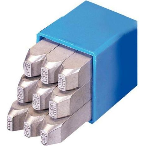 gravurem-14306000-juego numeración rp 9 piezas (0-9) - baja deformación (6 mm)