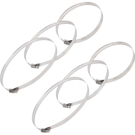 15 colliers de serrage américains 304 inox, pinces de tuyau antirouille, lot de fixation résistant à la corrosion (1/5)