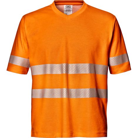 SIR SAFETY SYSTEM STRETCH LIGHT MISTRAL T-shirt de travail respirant orange haute visibilité Taille 4XL