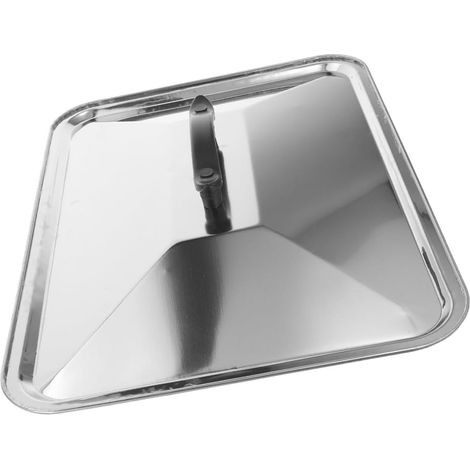Tapa cuadrada de acero inoxidable para sartén – 40×30 cm, antisalpicaduras