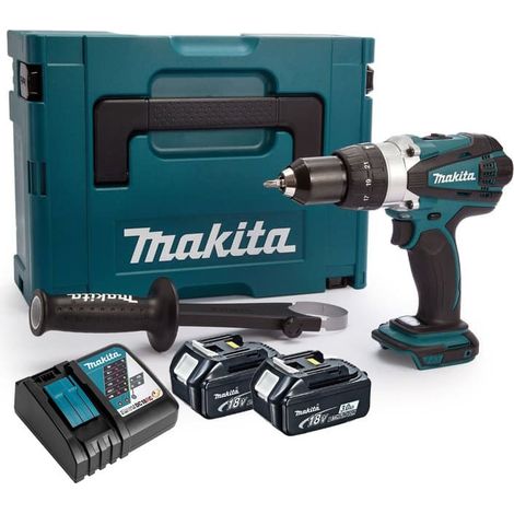 18V LXT Schlagbohrmaschine (2x3.0 Ah) in MAKPAC - MAKITA DHP458RFJ