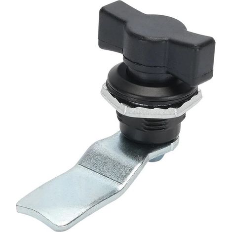 Serrure À Poignée En T Noire Verrou À Came Pour Coffret Électrique Serrure De Boîte À Outils Et Armoire Remplacement Fiable Pour Tiroirs Et Armoires Installation Facile 2.56X1.57X1.57In (1/5)