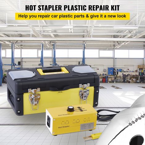 Agrafeuse à Chaud de Plastique 20W Kit Outil Réparation de Plastique Soudage Professionnel 220V Soudeuse 3 Réglages Chauffage Soudu… (1/5)