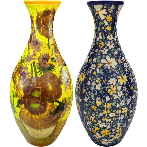 Modèle 3D Vase À Fleurs Vase Jardinière Puzzle Décoration Artisanale Arts Kit D'Assemblage Floral Artisanal Unique Modèle Pot Décoratif Décoration Maison Ornement Chambre Salon Bureau
