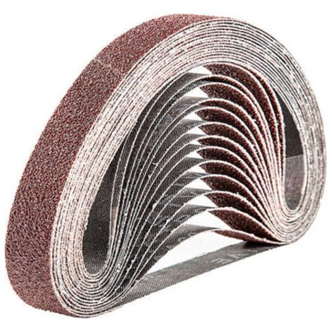 Bande Abrasive 20 x 520 mm,15PCS 60 grain Ensemble de Bandes Abrasives (1/4)