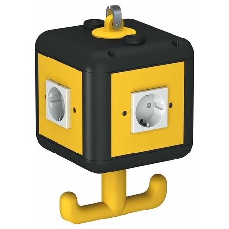 OBO Bettermann Vertr Bloque de alimentación IP20 negro con asa