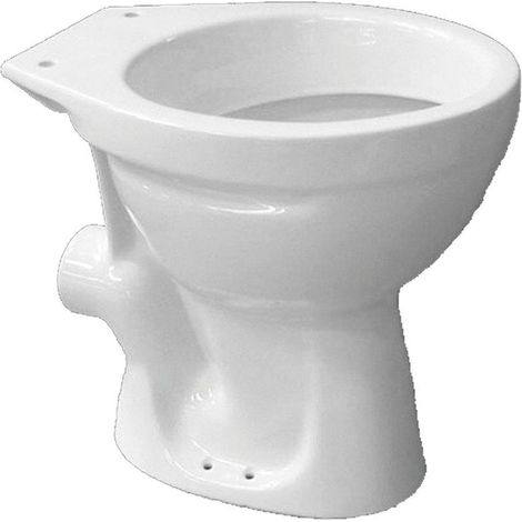 Go by Van Marcke cuvette WC au sol 47,6x35,7x39,1cm porcelaine blanc évacuation murale sans abattant