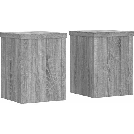 Portavasi per fiori set di 2 pezzi in legno ingegnerizzato Sonoma grigio 020045361