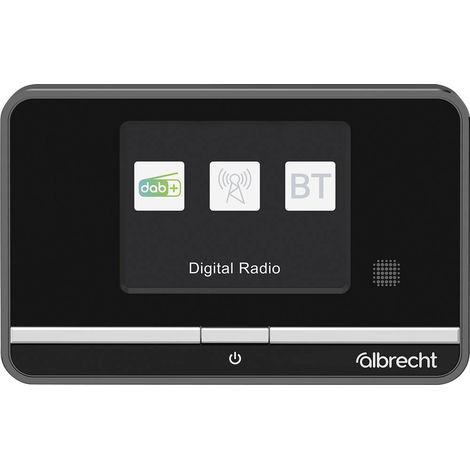 Albrecht DR 521 Radio de table DAB+, FM AUX, Bluetooth, DAB+, FM avec télécommande, fonction réveil noir