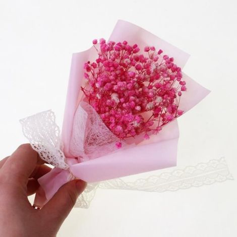 Bouquet De Gypsophile - Fleur Séchée Naturelle - Décoration Florale Pour Cadeaux Et Événements - 1 Pièce (1/4)