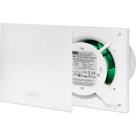 Helios MiniVent Minilüfter M1/100 F mit Feuchtesteuerung und zwei Drehzahlstufen 6175