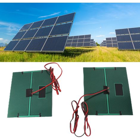 5V DC 500mA Epoxidharz-Solarpanel + 100cm rotes und schwarzes Kabel (1/5)