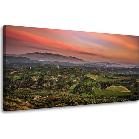 Leinwanddruck Naturpanorama des Hochlands 80x40 cm