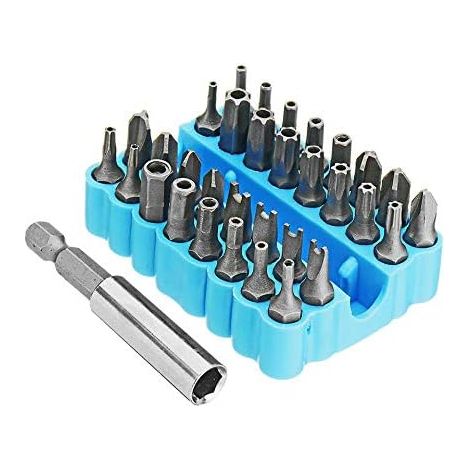 Kit De Tournevis À Sécurité Anti-Contournement - 33 Embouts Magnétiques Torx Tri-Wing Hex - Pour Réparation Électronique Et Mécanique - 1 Pièce (1/5)