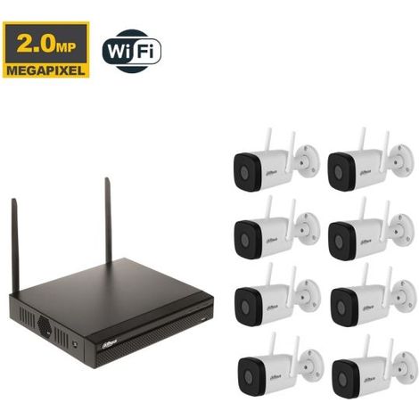 Dahua kit videosorveglianza - Registratore Wi-Fi + 8 Telecamere WiFi - NVR1108HS-W-S2-CE