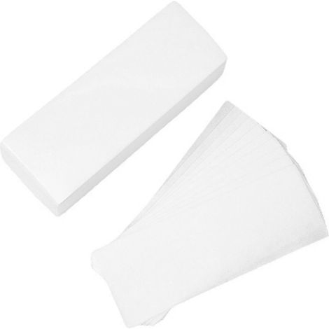 100 bandes de cire jetables blanches professionnelles pour l'épilation du visage et du corps-AquaForge (1/5)