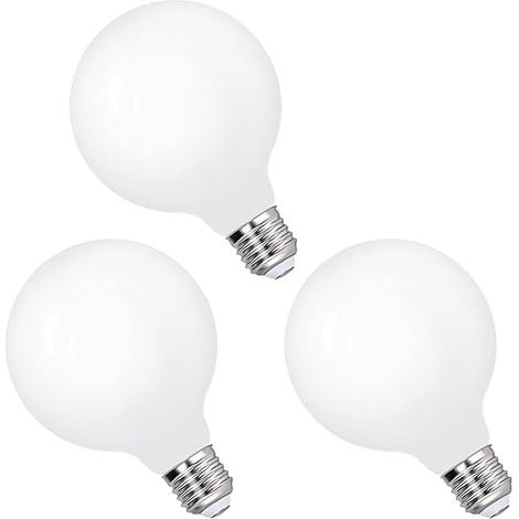 Lampes Ampoules LED Boule a Edison E27 Globe G95 6W Blanc Froid 6000K pour Lampe Suspension Suspendue, Remplace Ampoule Incandescente (1/5)