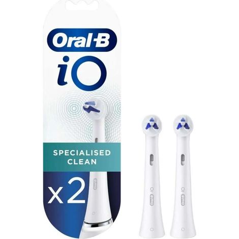 Oral-B - Têtes de rechange iO Specialised Clean, blanc, lot de 2 4210201416913