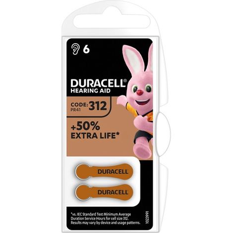 Pila audifono Duracell DA 13 Blister 6