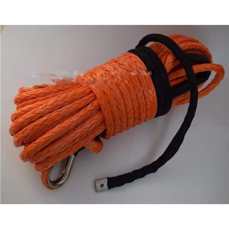 Corde de remorquage 12mm  30 m Orange Corde de treuil synthétique, Treuil, Corde Hors Route, Bateau Winch Corde
