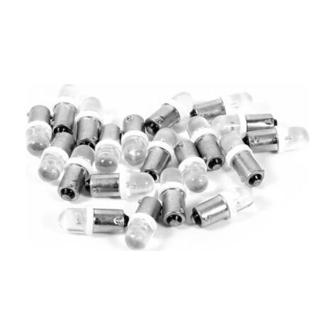 20 unidades T11 T4W BA9S H6W 1895 Convexa 1 LED Bombilla LED blanca para salpicadero de coche