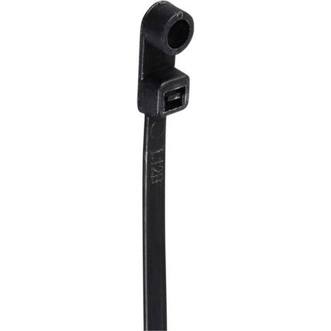 TRU COMPONENTS TC-12814172 Fascetta per cavi 370 mm 4.8 mm Nero con vite, Resistente ai raggi UV 100 pz. (1/2)