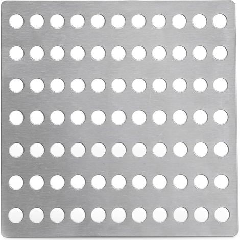 15 x 15 cm - Coperture di scarico a spirale in acciaio inox per esterni e interni - Coperture di scarico in rete resistenti, adatte come copertura per scarico doccia, protezione per foglie da giardino (1/5)