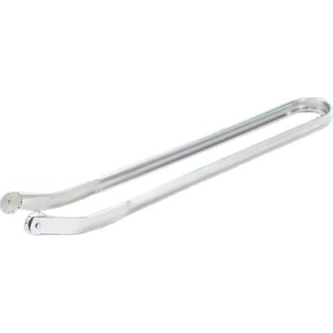 Pince Barbecue Roulette,BBQ Sausage Turning Tongs，Pince Saucisse Barbecue Roulette,Pince BBQ A Roulette INOX,Pince Barbecue avec Roulette,39.5cm Pinces à Saucisses (1PCS)