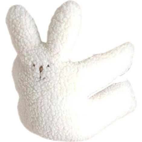 Protecteur de Porte Anti-Pincement Enfant - Coussin Sécurité Mouton Cachemire Coton pour Décoration Lapin (1/5)