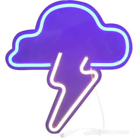 Lumière néon LED unique, panneau lumineux USB pour chambre d'enfant, décoration de fête de Noël, guirlande lumineuse décorative. (1/5)