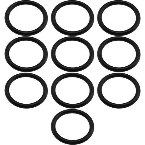 Lot de 10 joints toriques en caoutchouc nitrile 32 mm x 25 mm x 3,5 mm diamètre intérieur 3,5 mm compatible avec brides mélangeur à douille compatible avec (1/5)